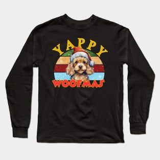 Yappy Woofmas Christmas Poodle Long Sleeve T-Shirt